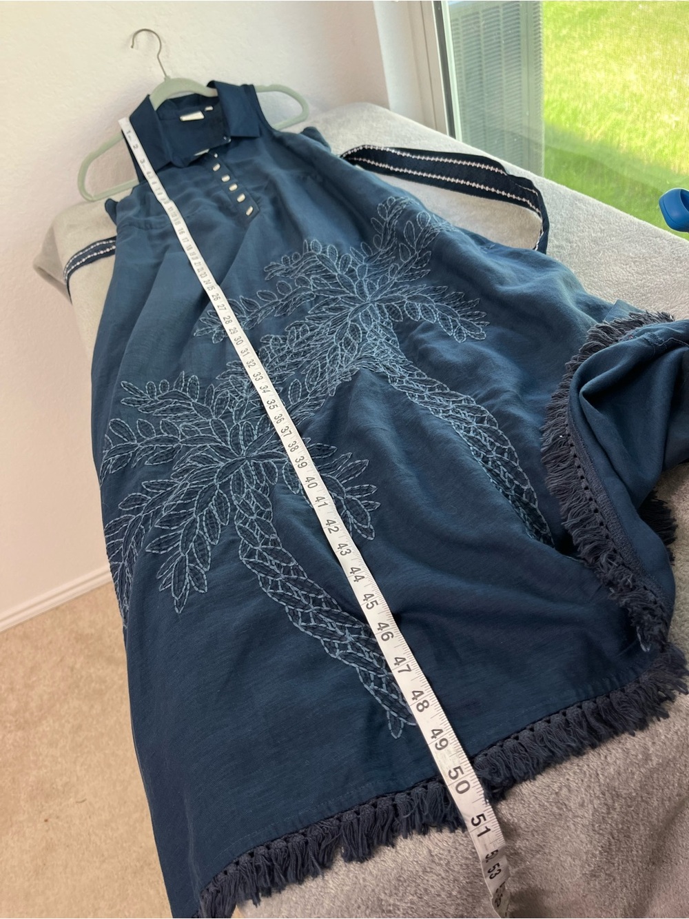 Spartina 449 Emeline Dress Hamilton Palm Embroidery size XS - Picture 9 of 9